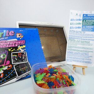 Vintage Lite Brite by Hasbro with Lots of Pegs & Manual 2001 - Tested Works